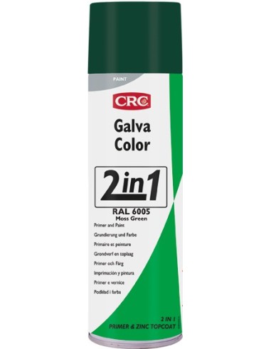 Spray galvacolor verde ral 6005 500ml de c.r.c. caja de 12