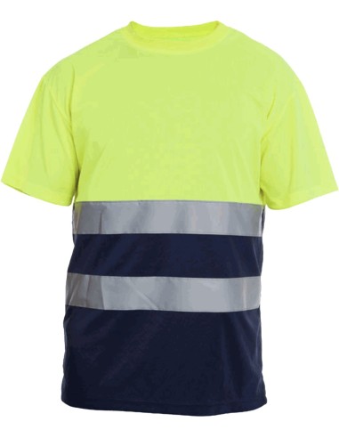 Camiseta m/c hill hv yellow/navy talla m de tomas bodero