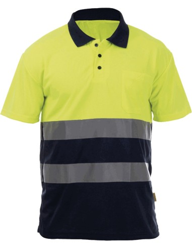 Polo rock hv ss yellow/navy talla s de tomas bodero