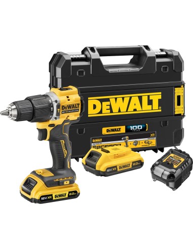 Taladro percutor dcd100yd2talla qw xr 18v 2 baterias de dewalt