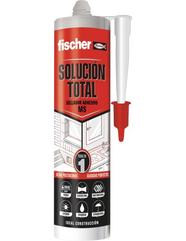 Polimero ms solucion total 290ml 570947 gris de fischer caja de