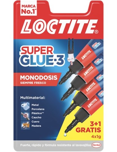 Pegamento super glue3 trio12 2640972 de loctite caja de 12