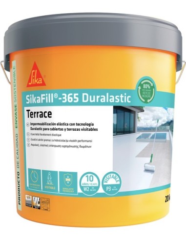 Revestimiento acrilico sikafill-365 05kg gris de sika