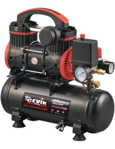 Compresor cevik pro6xs 1,0hp 6l sin aceite de cevik