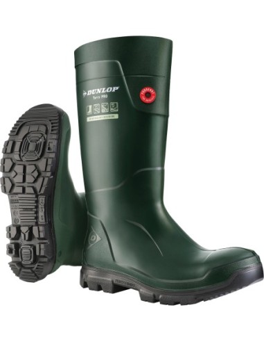 Bota poliuretano purofort terrapro lj0kl01 talla 40 verde de dunlop