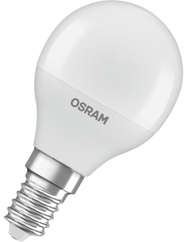 Bombilla led esférica 4,9w e14 470lm 6500k de osram caja de 6