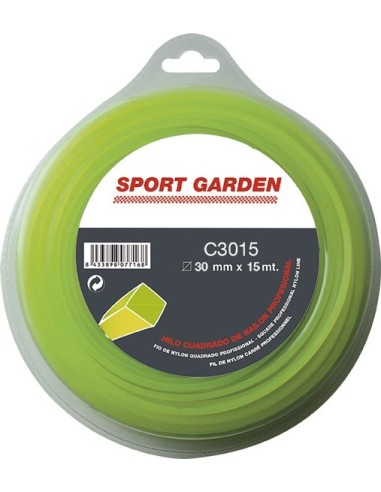 Hilo nylon cuadrado c3050/npm30050q/a 3mmx50m de sport garden